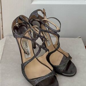 Authentic Jimmy Choo Elegant Strappy Heels.